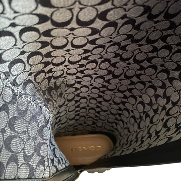 NEW Coach Black Leather Tall Lug Sole Riding Boots • Size 6B / 36.5 - Picture 10 of 12